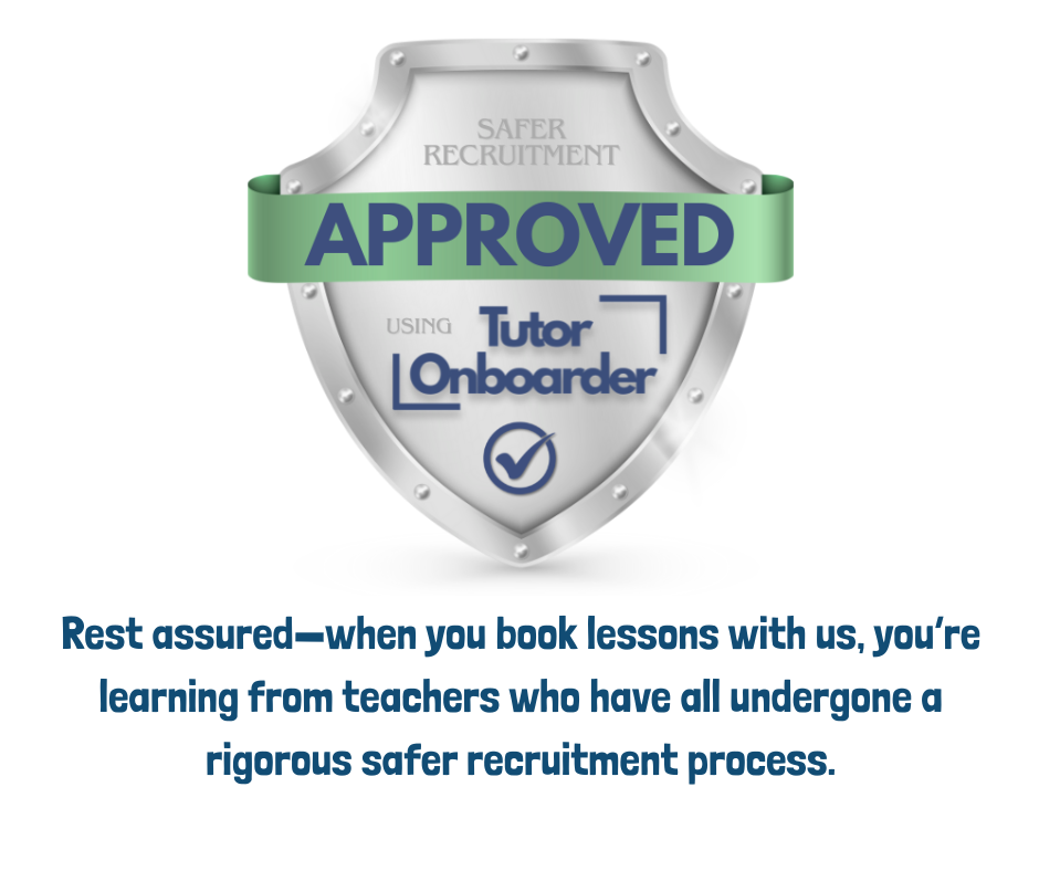 When you book lessons with us, you can be secure in the knowledge that our teacher